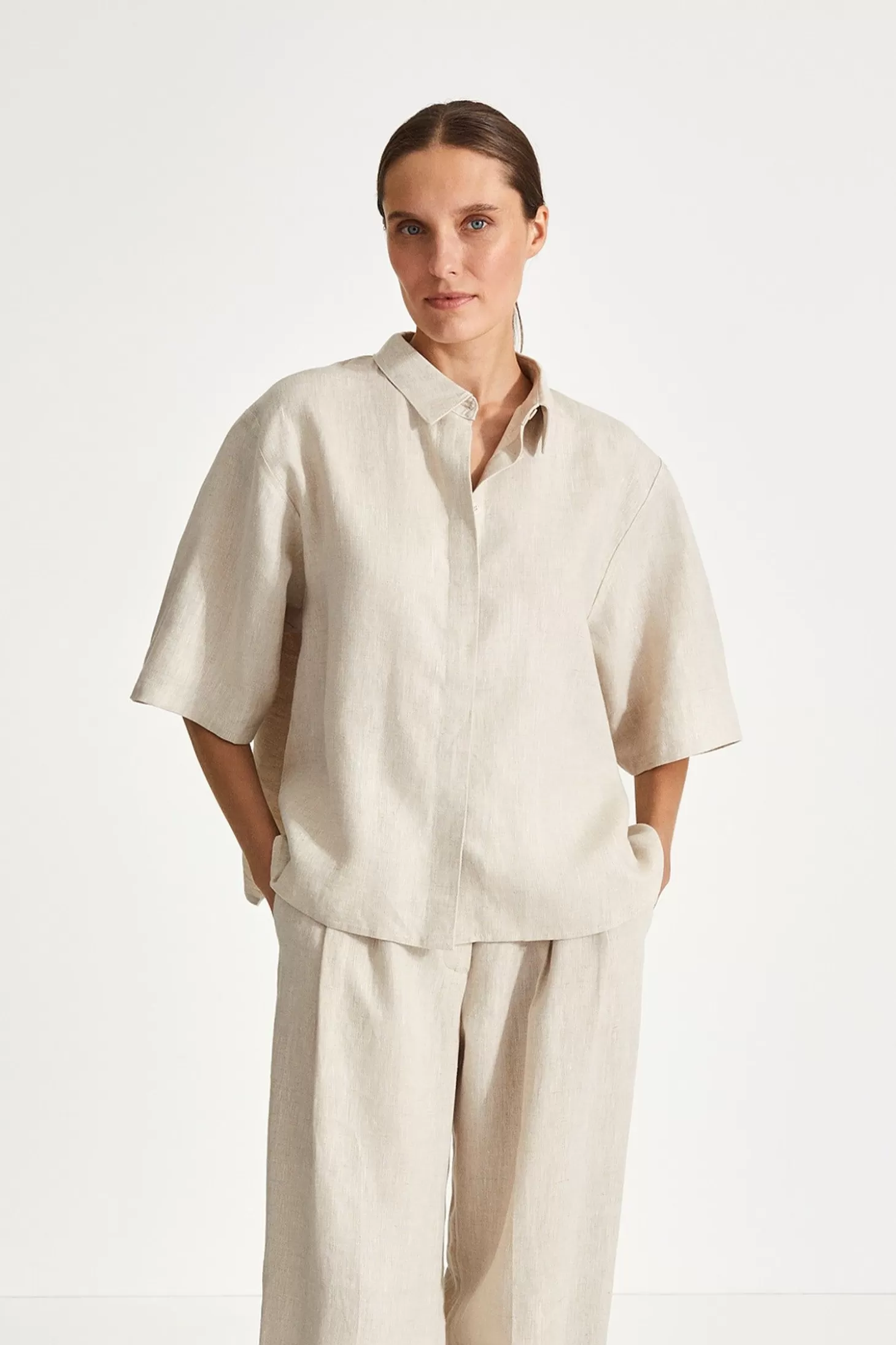 Stylein Tops & Shirts-Stefano Shirt - Beige