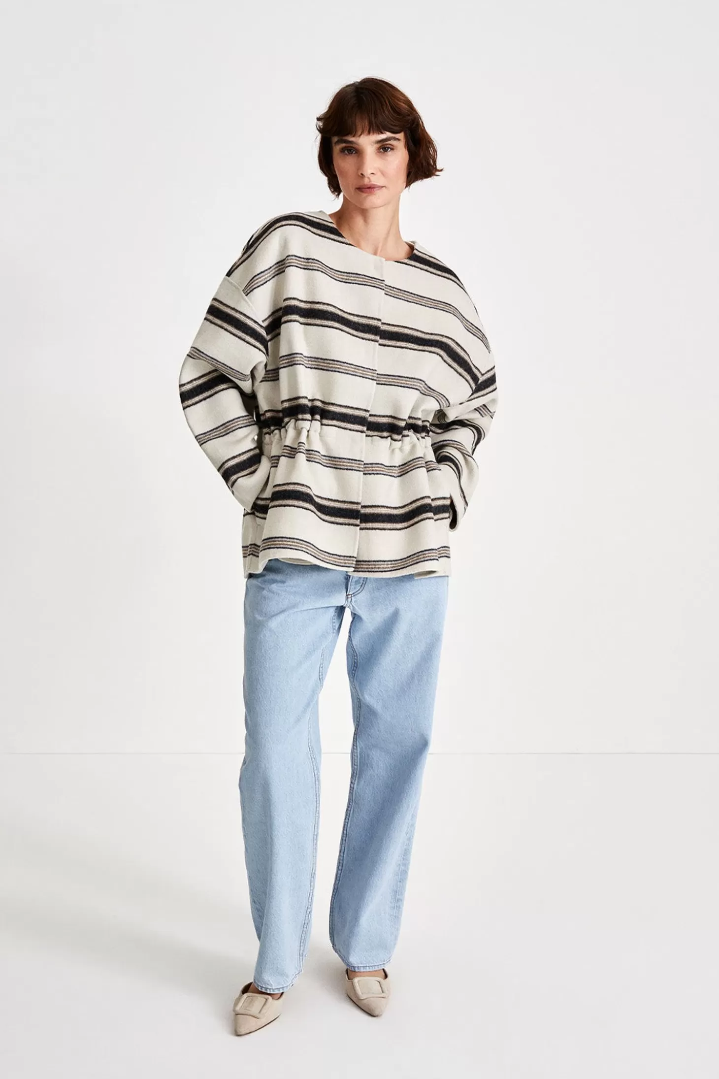 Stylein Outerwear-Treviso Jacket - Striped